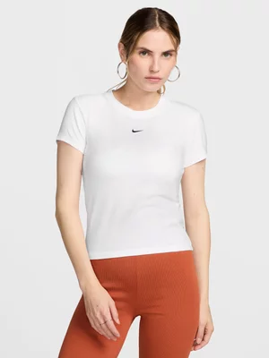 Nike Womens Sportswear Chill Knit White/Black Tee