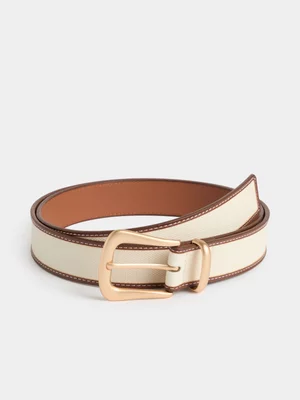 Exact Women's Natural Textured Belt