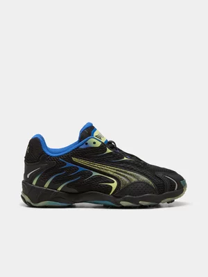 Puma Junior Inhale Astro Trail Black/Fresh Yellow Sneaker