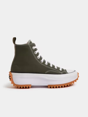 Converse Women's Runstar Hike Olive Sneaker