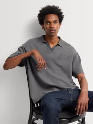 Union-DNM Men's Boxy Black Golfer