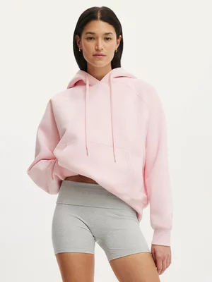 Women's Cotton On Active Pink Plush Essential Raglan Hoodie