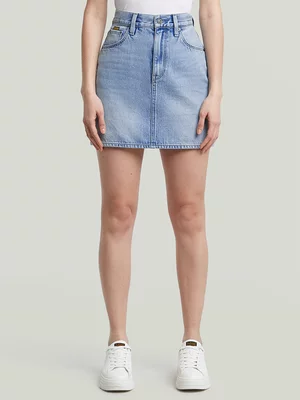 G-Star Women's Viktoria Clean Edge  Short Denim Blue Skirt 