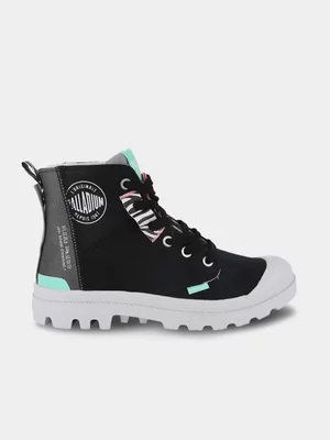 Women'S Palladium Pampa Hi Urban Layer-Black Boots