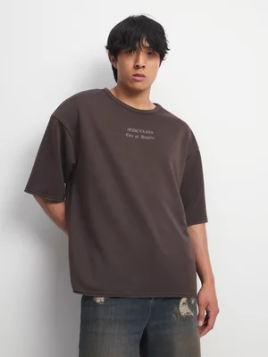 The FIX Men's Brown Angle Heavy Baggy Top
