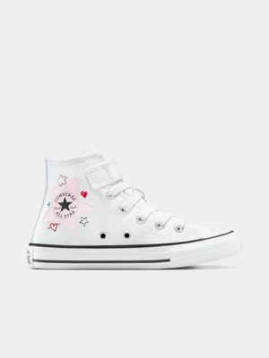 Converse Kids CTAS Doodles Easy On White Sneaker