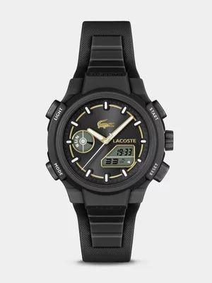Lacoste LC33 Black Silicone Ana Digi Watch