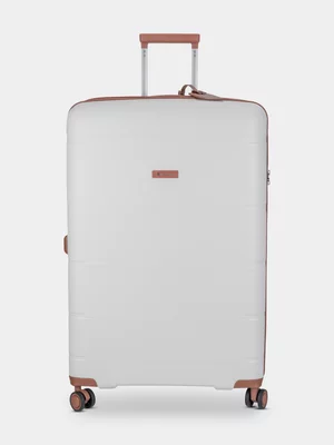 Cellini White Large Trolley Case 123L
