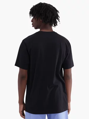 adidas Mens Big Logo Black Tee