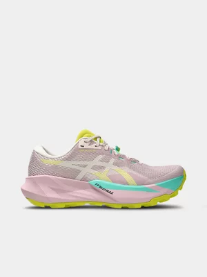 ASICS Womens Trabuco 14 Morganite/Mineral Beige Trail Running Shoes 