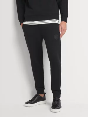 Fabiani Men's Black Co-ord Sweatpants