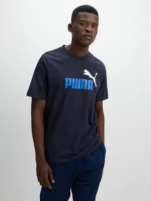 Mens Puma Essential Navy Tee