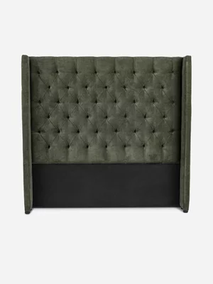Wingback Headboard Danny Olive Green
