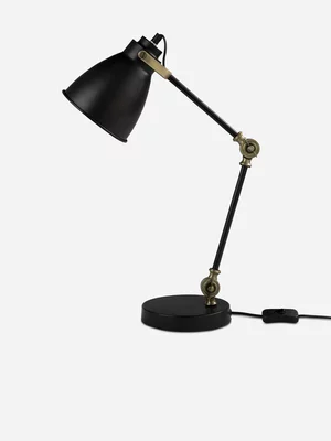 Desk Lamp Classic Black & Gold 56cm