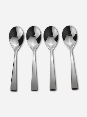  Contemp Cutlery Espr Spn Hangsell Set Of 4 Silver