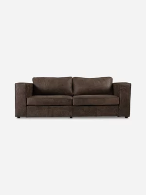 Huxley 3 Seater Couch Kalahari Leather Taupe