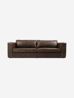 Huxley 4 Seater Couch Kalahari Leather Taupe