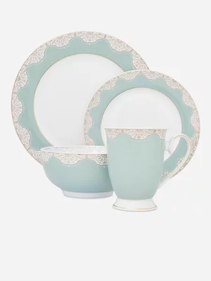 Gold Lace Dinner Set 16pc