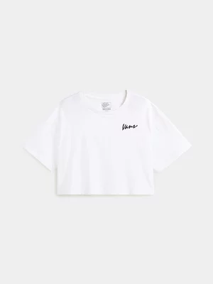Vans Women's Classic Script White T-shirt