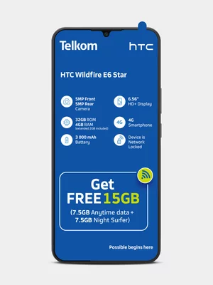  HTC Wildfire E6 Star Dual Sim - Telkom (Network Locked)