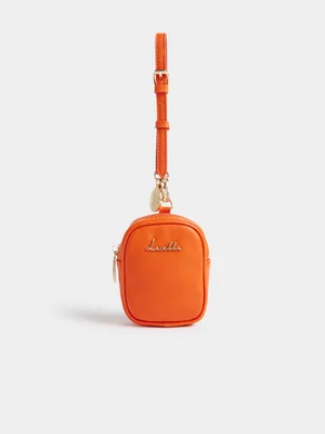 Luella Mini Zip Around Pouch Bag Charm