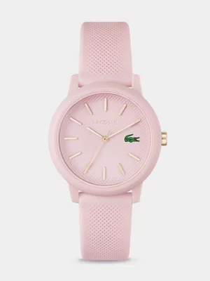 Lacoste.12.12  Pink Thermoplastic Silicone Watch
