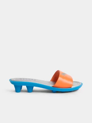 Puma x Fenty Women's Chic Fur Orange/Blue Slide