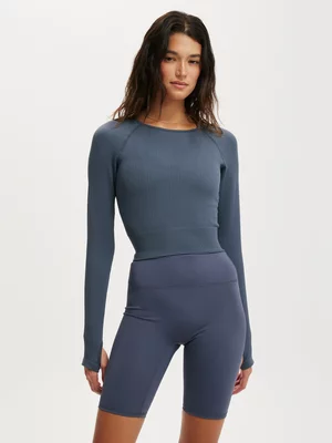 Women's Cotton On Grey Active Seamless Long Sleeve Top