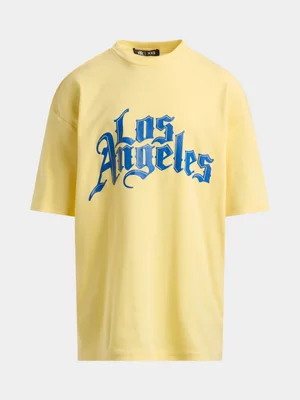 Jet Teen Boys Butter Yellow Graphic T-shirt