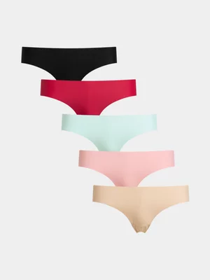 Women's Cotton On Multi 5 Pack The Invisible Cheeky Brief