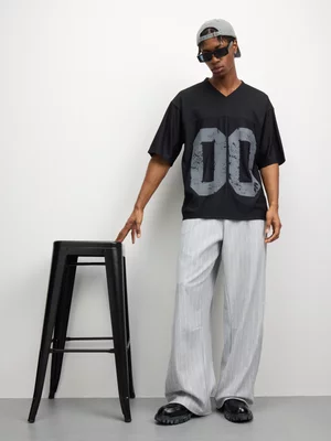 The FIX Men's Black Oversized Sport Top