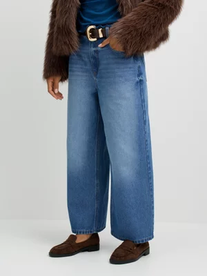 Exact Women's Mid Wash Culotte Jeans 