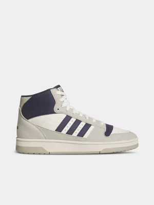 Mens adidas Break Start Mid Grey/Navy Sneaker