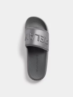 Relay Jeans Men's Mono Neoprene Grey Slides