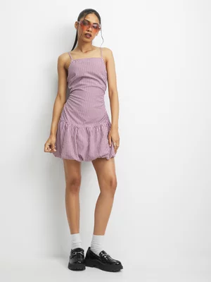 The FIX Women's Burgundy Bubble Mini Dress