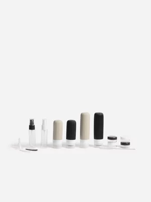 Beauty Box - On The Go - Silicone Travel Set - 10pc Black