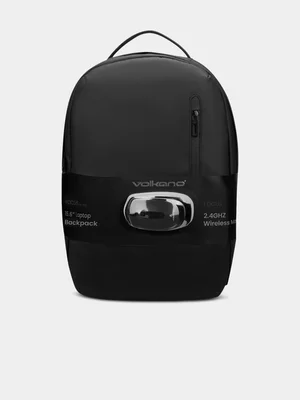 Volkano Focus Series 15.6" Laptop Backpack and Wireless Mouse