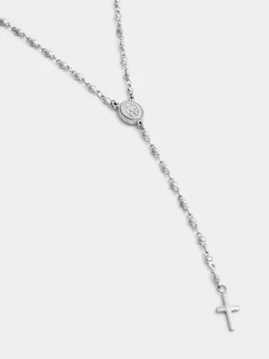 Tempo Jewellery Stainless Steel Rosary Necklace 