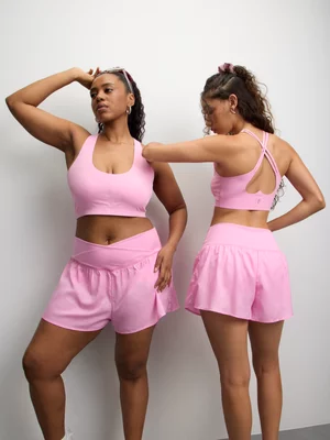 The FIX Women's Pink Cami Top With Heart Back Detail