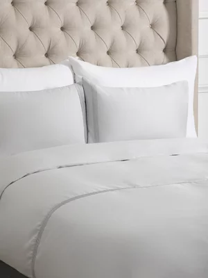 Grace Pintuck Duvet Cover Set 200 Thread Count Gold Seal Egyptian Cotton