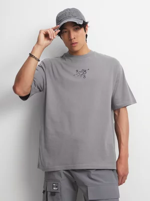 The FIX Men's Grey Dark Cupid Graphic Top