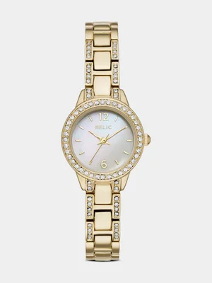 Relic By Fossil Tenly Gold Plated Bracelet Watch