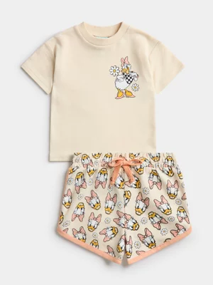 Jet Toddler Girl Daisy Duck Cream Set