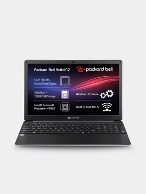 Packard Bell Vettel C2 15.6" Celeron N4020 4GB RAM 128GB SSD Laptop
