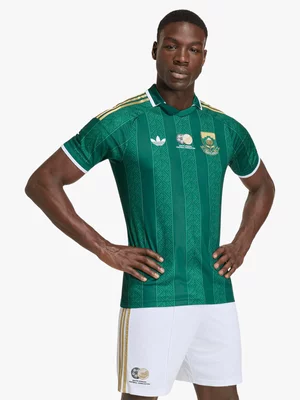 adidas Mens South Africa Bafana Away World Cup 26 Green Stadium Jersey