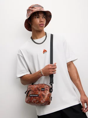 Redbat Unisex Reflective Print Multicolour Crossbody Bag