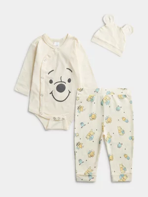 Jet Baby Unisex Cream Winnie The Pooh 3 Piece Set