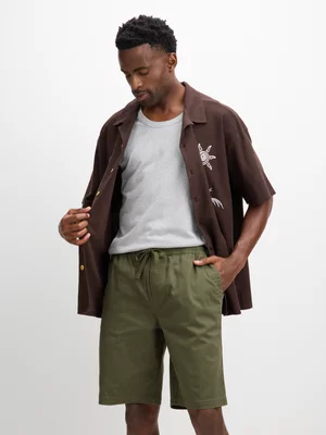 Jet Men’s Khaki Pull On Shorts