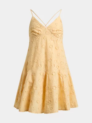 Girls Flower Embroidery Dress