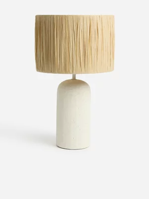 Jet Home White Raffia Lamp Shade